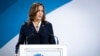 Wakil Presiden AS Kamala Harris berbicara dalam Forum Perdamaian Paris pada 11 November 2021. Harris mengimbau pemimpin dunia untuk bekerja sama dalam memerangi kesenjangan ekonomi. (Foto: The New York Times via AP/Sarahbeth Maney)