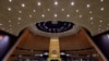 Tampak aula dari Majelis Umum PBB yang kosong sebelum pelaksanaan Sidang Umum PBB yang ke-76 yang digelar di markas PBB, di New York, pada 20 September 2021. (Foto: Pool via Reuters/John Angelillo)