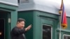 Pemimpin Korea Utara Kim Jong Un melambaikan tangannya saat akan menaiki keretanya meninggalkan Artyom, di dekat Vladivostok, Rusia, pada 17 September 2023. (Foto: Government of Primorsky Krai Region via AP)