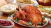 Makanan seperti ayam kalkun yang biasa disajikan dalam perayaaan Thanksgiving. (Foto: AP)
