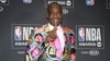 Mutombo Dikembe, mosani ya kala ya basketball na NBA atomboli mosapi lokola azalaki kosala ntango azalaki kobeta soki alongi monguna, na milulu mya :Hall of Fame:, na Santa Monica, 25 juin 2018. Mandatory Credit: Gary A. Vasquez-USA TODAY Sports
