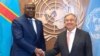 Président Félix Tshisekedi ayambi kalaka mokonzi ya ONU Antonio Guterres na Kinshasa, 24 septembre 2019. (Facebook/Présidence RDC)