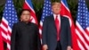 美国总统特朗普和朝鲜领导人金正恩在新加坡举行美朝峰会。（2018年6月12日）