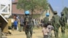 Basoda ba kimya ba MONUSCO na bisika bombe moko artisanale ebeti na ndako ya Nzambe moko ya katoliko Emmanuela Butsili, na Beni, Nord-Kivu, 27 juin 2021. 