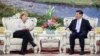 Almanya Başbakanı Angela Merkel ve Çin Başkan Yardımcısı Xi Jinping